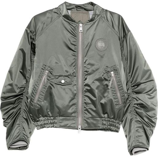 Canada Goose bomber jade con zip - grigio