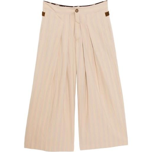 COMMUNS pantaloni a righe - toni neutri