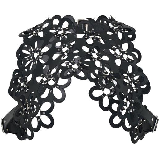 Noir Kei Ninomiya canotta con borchie e cut-out - nero