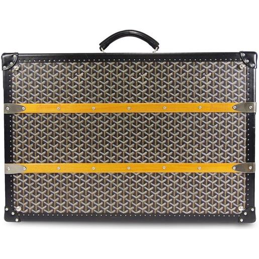 Goyard Pre-Owned - valigia palace 70 1990-2000 - donna - legno/pelle/pvc - taglia unica - nero