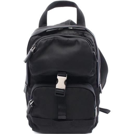 Prada Pre-Owned - borsa a spalla tessuto montagna anni 2010 - uomo - nylon - taglia unica - nero