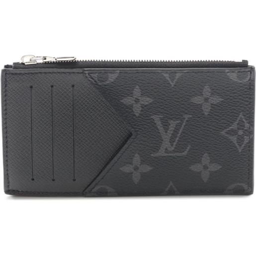 Louis Vuitton Pre-Owned - portamonete taigarama con monogramma 2021 - uomo - pvc - taglia unica - nero