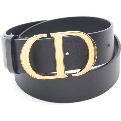Christian Dior Pre-Owned - cintura anni 2010 - donna - pelle di vitello - 70 - nero