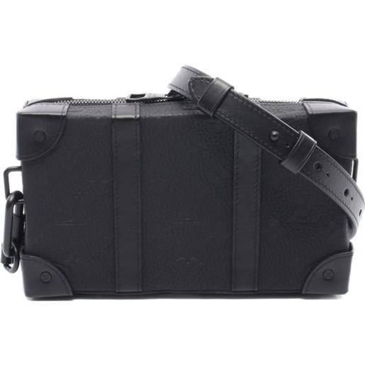 Louis Vuitton Pre-Owned - borsa a spalla soft trunk con monogramma 2021 - uomo - pelle di vitello - taglia unica - nero