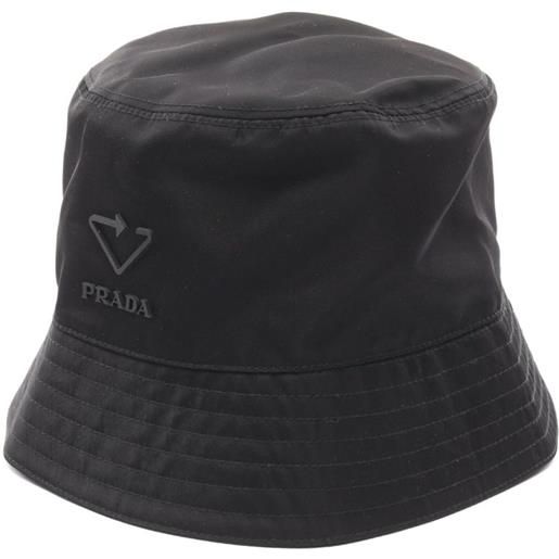 Prada Pre-Owned - cappello bucket con logo 2020 - unisex - cotone - s - nero