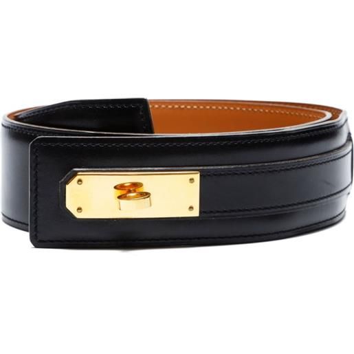 Hermès Pre-Owned - cintura kelly 1994 - donna - pelle - taglia unica - nero