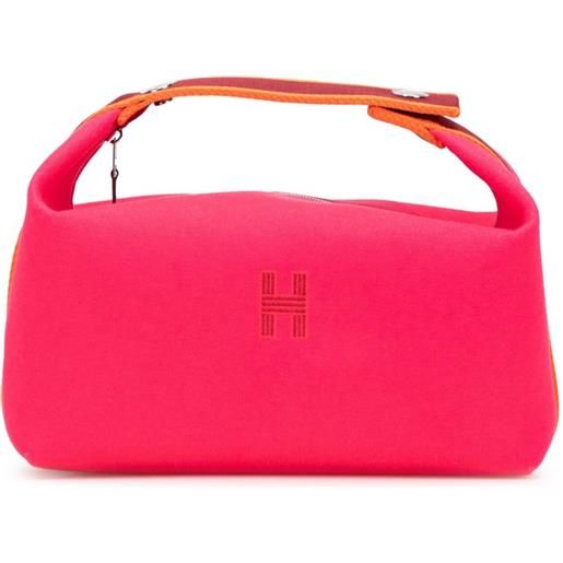 Hermès Pre-Owned - trousse bride a brac grande in tela 2020-2025 - donna - tela - taglia unica - rosa