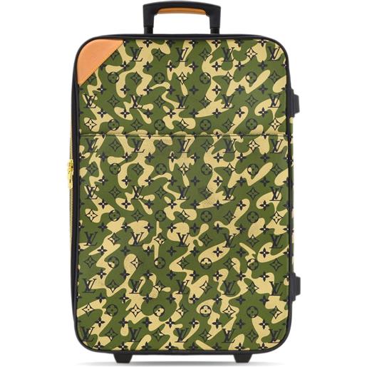 Louis Vuitton Pre-Owned - valigia pegase 60 x takashi murakami 2008 - donna - pelle/pvc - taglia unica - verde