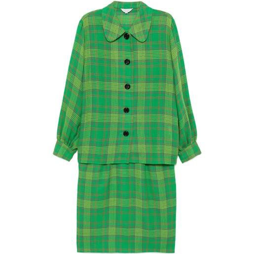 Saint Laurent Pre-Owned - tailleur con gonna 1990-2000 - donna - lana - taglia unica - verde