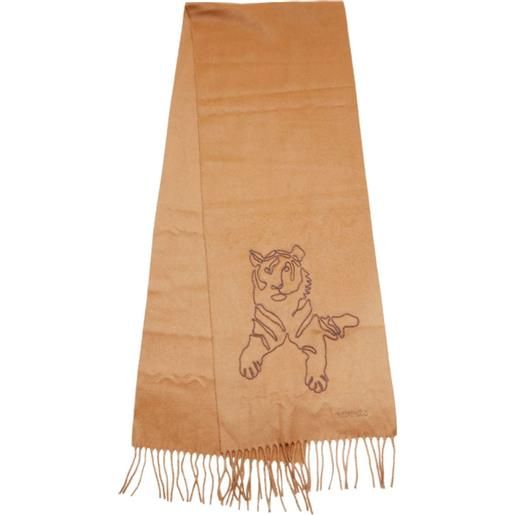 Hermès Pre-Owned - sciarpa con ricamo 2000-2020 - unisex - cashmere - taglia unica - toni neutri