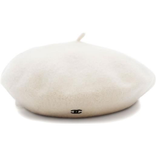 CHANEL Pre-Owned - basco in lana 1998 - donna - lana - taglia unica - bianco