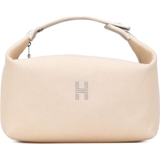 Hermès Pre-Owned - trousse bride a brac grande in tela toile 2012-2025 - donna - tela - taglia unica - marrone