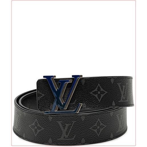 Louis Vuitton Pre-Owned - cintura reversibile monogram eclipse lv initiales 2022 - unisex - tela - taglia unica - nero