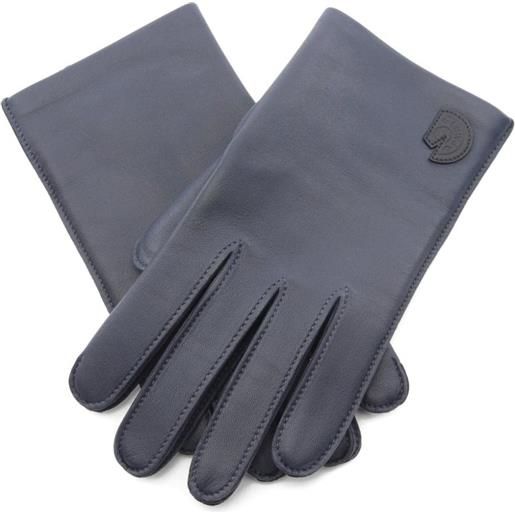 Hermès Pre-Owned - guanti in pelle anni 2010 - uomo - pelle di agnello - 7.5 - blu