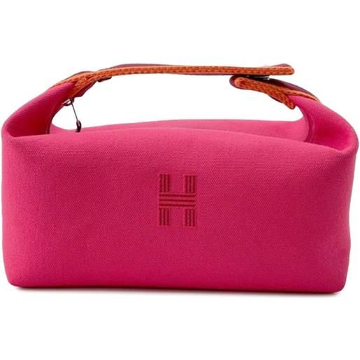 Hermès Pre-Owned - trousse bride a brac piccola in tela 2012-2025 - donna - tela - taglia unica - rosa