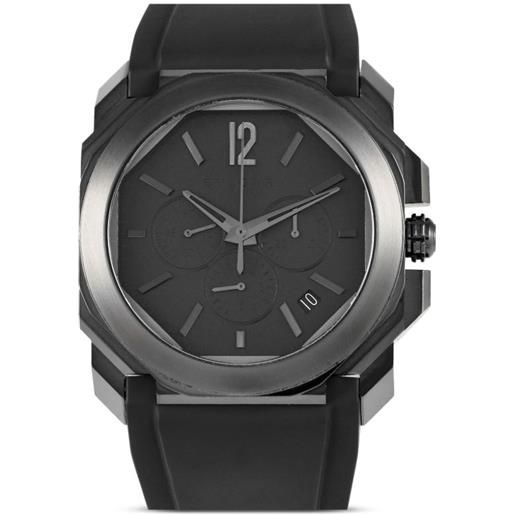 Bvlgari Pre-Owned - octo l'originale 41mm - uomo - acciaio inossidabile/gomma - taglia unica - nero