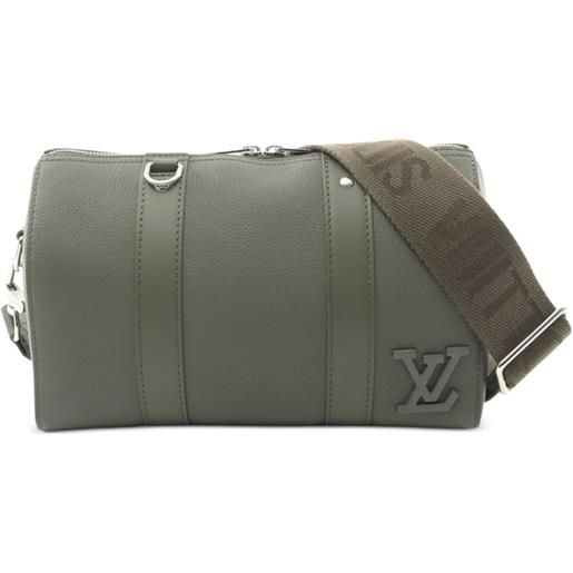Louis Vuitton Pre-Owned - borsa a spalla aerogram city keepall 2021 - uomo - pelle di vitello - taglia unica - verde