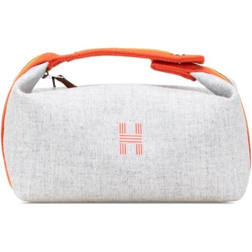 Hermès Pre-Owned - trousse bride a brac rocabar piccola in lana 2020-2025 - donna - lana - taglia unica - grigio