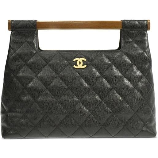 CHANEL Pre-Owned - borsa a mano cc 2003 - donna - pelle caviar - taglia unica - nero