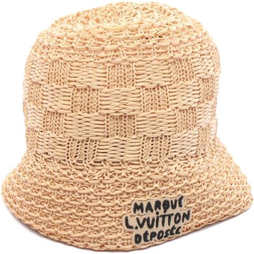 Louis Vuitton Pre-Owned - cappello damier 2024 - donna - rayon/cotone - l - toni neutri