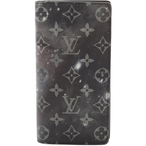 Louis Vuitton Pre-Owned - portafoglio portefeuil brother nm anni 2010 - uomo - tela/pelle pieno fiore - taglia unica - grigio