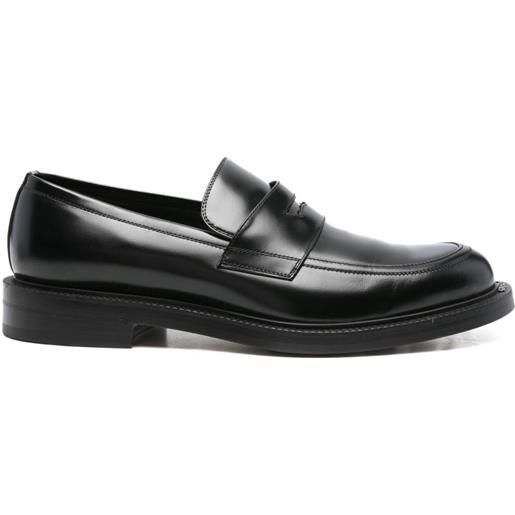 Gucci Pre-Owned - mocassini in pelle - uomo - pelle di vitello/pelle di vitello/gomma/pelle di vitello - 11 - nero