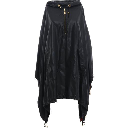 Gianfranco Ferré Pre-Owned - cappotto con logo inciso anni '80 - donna - nylon - taglia unica - blu