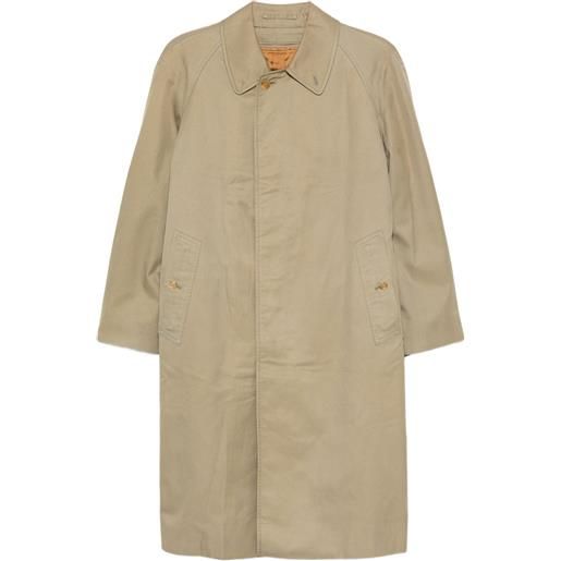 Burberry Pre-Owned - trench pimlico con maniche raglan anni '90 - unisex - lana/cotone - m - toni neutri