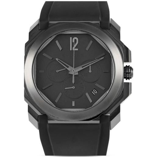 Bvlgari Pre-Owned - octo l'originale 41mm - uomo - acciaio inossidabile/gomma - taglia unica - nero