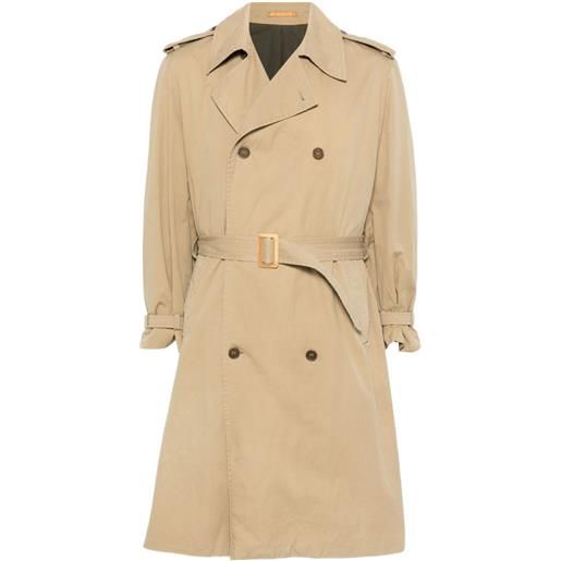 Saint Laurent Pre-Owned - trench in cotone 1991 - unisex - cotone - l - toni neutri