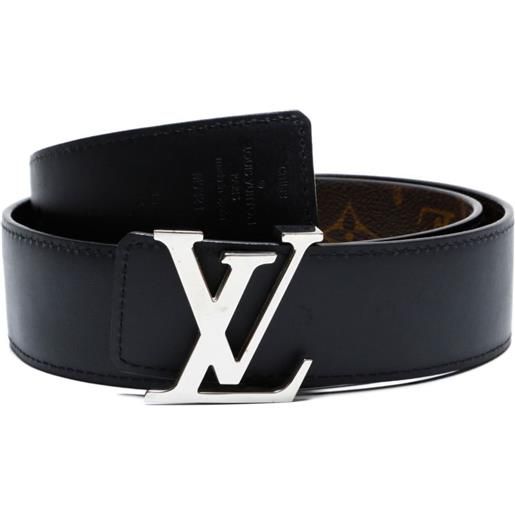 Louis Vuitton Pre-Owned - cintura con fibbia monogram lv 2012 - unisex - pelle - taglia unica - nero