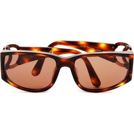 CHANEL Pre-Owned - occhiali da sole cc anni '90 - donna - acetato - taglia unica - marrone