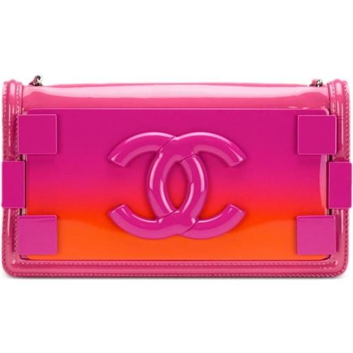 CHANEL Pre-Owned - borsa a spalla boy brick lego 2014 - unisex - pelle lucida - taglia unica - rosa