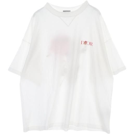 Christian Dior Pre-Owned - t-shirt jardin anni 2010 - uomo - cotone - xxl - bianco