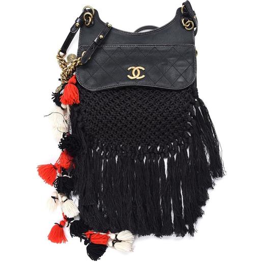 CHANEL Pre-Owned - borsa a spalla dubai resort - donna - pelle di vitello - taglia unica - nero