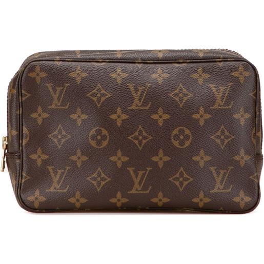 Louis Vuitton Pre-Owned - clutch trousse toilette 23 con monogramma 1987 - unisex - tela - taglia unica - marrone