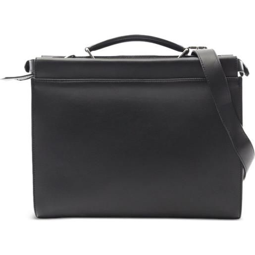 Fendi Pre-Owned - portadocumenti peekaboo anni 2010 - uomo - pelle di vitello - taglia unica - nero
