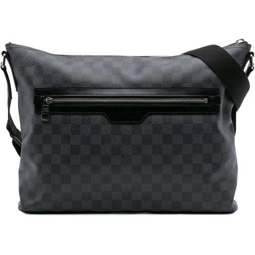Louis Vuitton Pre-Owned - borsa a tracolla mick mm in tela damier graphite 2011 - uomo - tela/pelle di vitello - taglia unica - nero