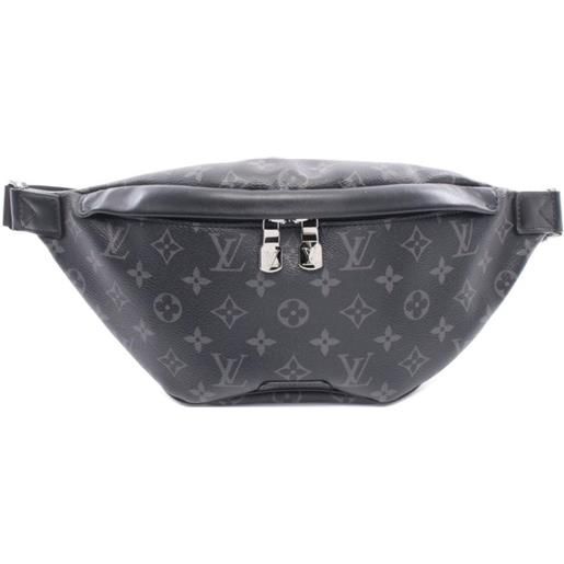 Louis Vuitton Pre-Owned - borsa a tracolla con monogramma eclipse 2021 - uomo - pvc/tela - taglia unica - nero