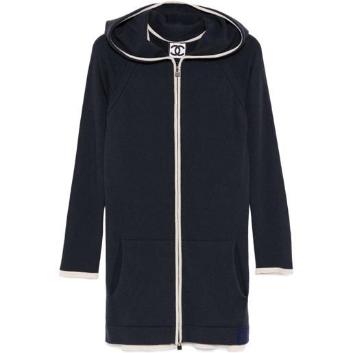 CHANEL Pre-Owned - completo sportivo giacca e abito 2009 - donna - cashmere - 34 - blu