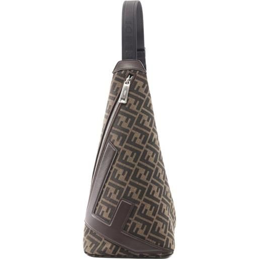 Fendi Pre-Owned - borsa a tracolla zucca anni 2010 - uomo - tela - taglia unica - marrone