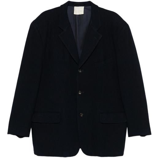 Comme Des Garçons Pre-Owned - giacca con tre bottoni anni '90 - uomo - lana/cupro - l - blu