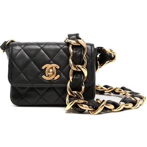 CHANEL Pre-Owned - borsa mini cc pre-owned 1992 - donna - pelle di vitello - taglia unica - bianco