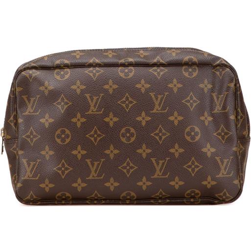 Louis Vuitton Pre-Owned - trousse toilette 28 con monogramma 1991 - unisex - tela - taglia unica - marrone