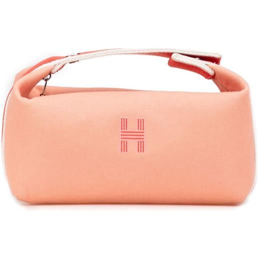 Hermès Pre-Owned - trousse bride a brac piccola in tela 2020-2025 - donna - tela - taglia unica - rosa