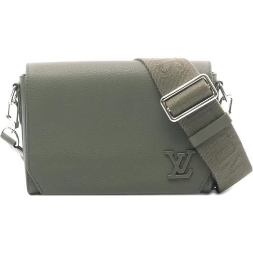 Louis Vuitton Pre-Owned - borsa a spalla takeoff anni 2010 - uomo - pelle di vitello - taglia unica - verde