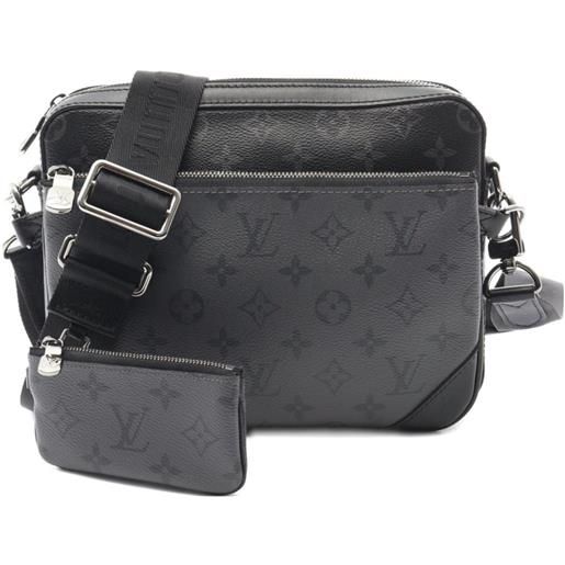 Louis Vuitton Pre-Owned - borsa messenger monogram eclipse 2021 - uomo - pvc - taglia unica - nero