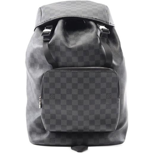 Louis Vuitton Pre-Owned - zaino damier graphite zack 2018 - uomo - tela - taglia unica - nero
