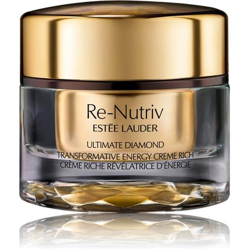 Estee lauder re-nutriv ultimate diamond transformative energy moisturizer creme rich 50 ml crema vellutata e idratante con tartufo black diamond