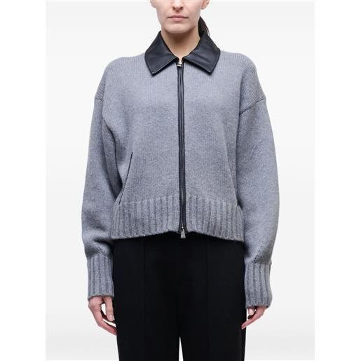 Simkhai cardigan con zip - grigio